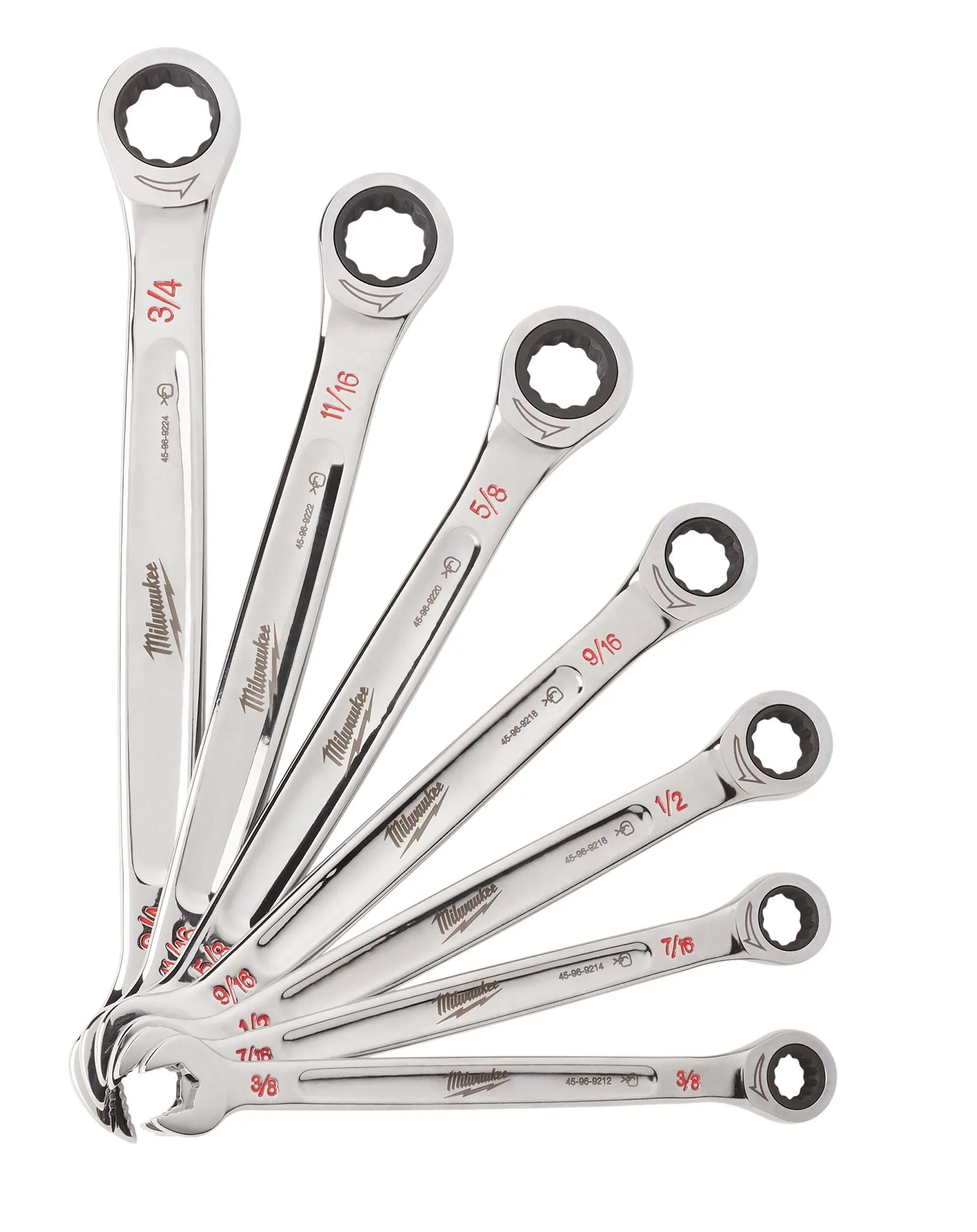 Combination Wrench - Milwaukee Ratcheting Combination Wrench Set - 7pc, 48-22-9406