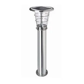 Commercial Bollard Light in Stainless Steel Solar Lighting Direct