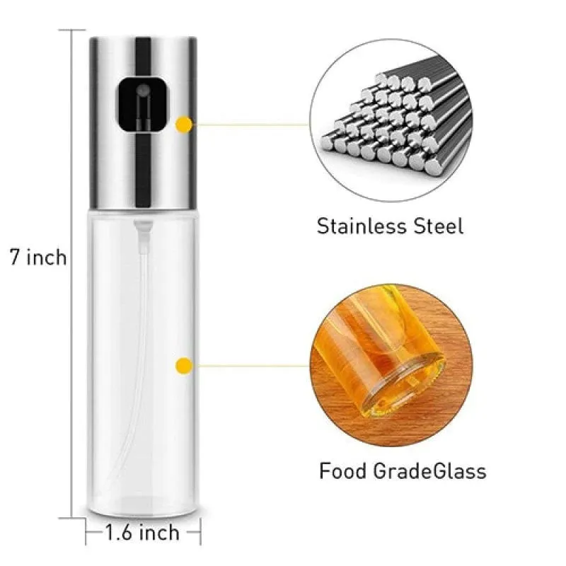 Cooking Oil Spary Bottle Dispenser Transparent Mist Sprayer Bottle