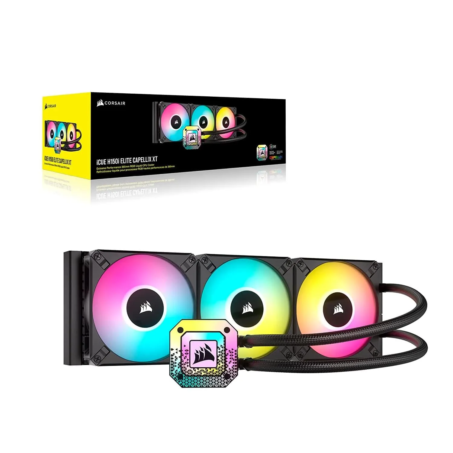 CORSAIR ICUE H150I 360MM ELITE CAPELLIX XT AIO LIQUID COOLER