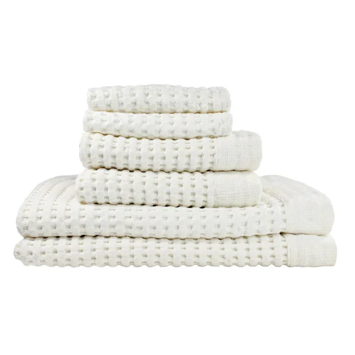 Cream Towel Set in Gift Bag, Modern Style