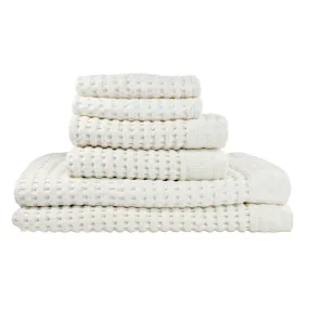 Cream Towel Set in Gift Bag, Modern Style