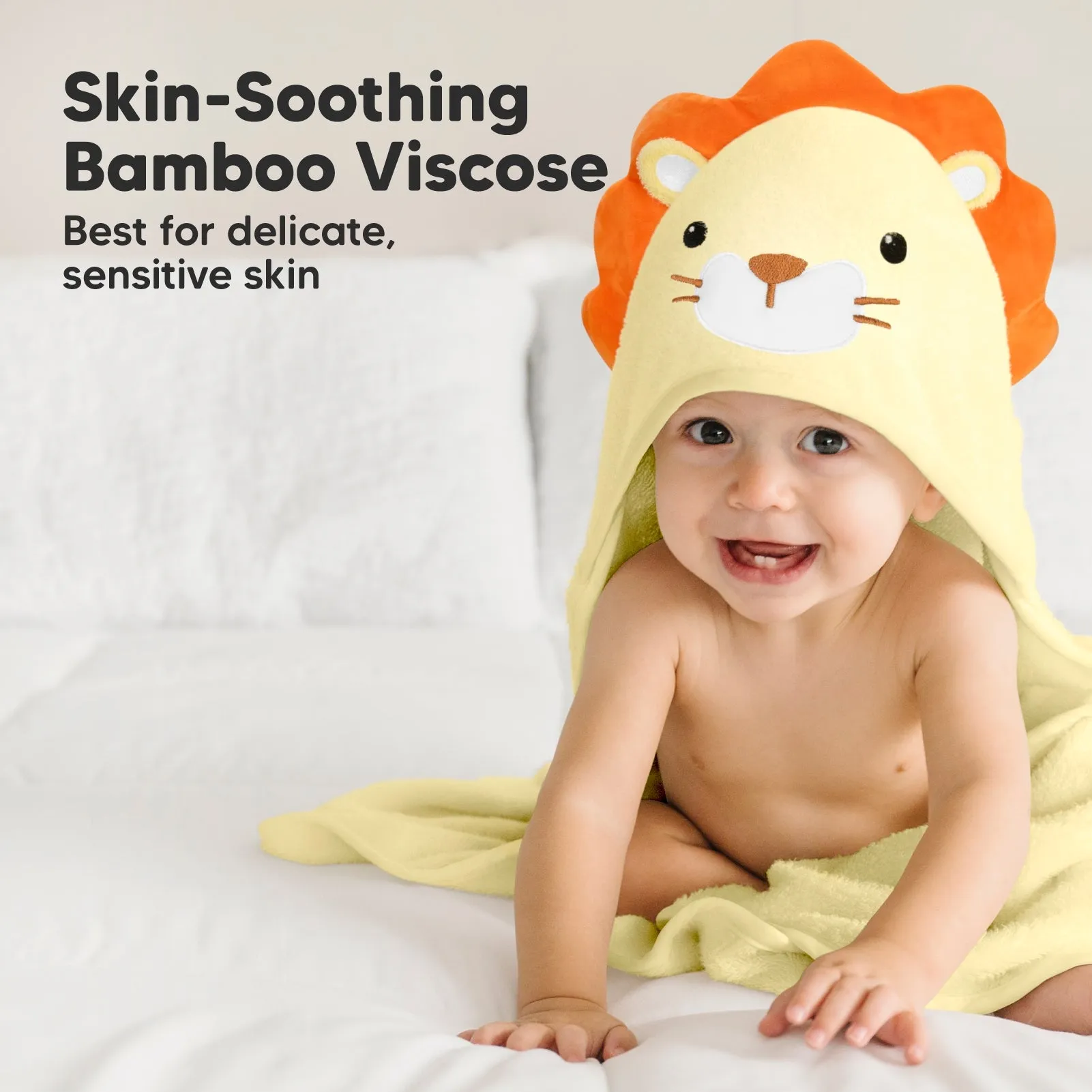 Cuddle Baby Hooded Towel - Lion