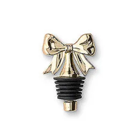 DAINTY GOLD BOW BOTTLE STOPPER (6/pkg)