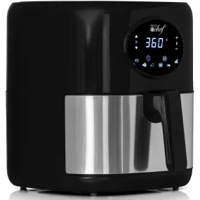 Deco Chef 3.7QT Digital Air Fryer with 6 Cooking Presets, Dishwasher Safe Basket, Black