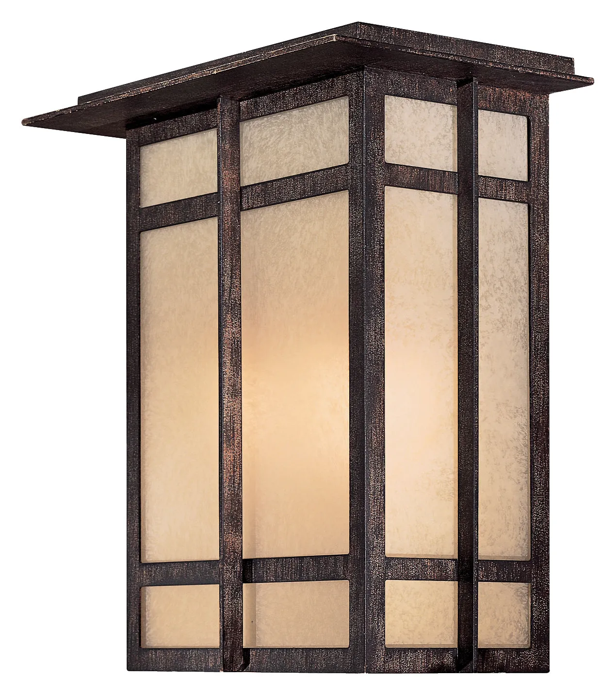 Delancy 1 Light Pocket Lantern in Iron Oxide Finish