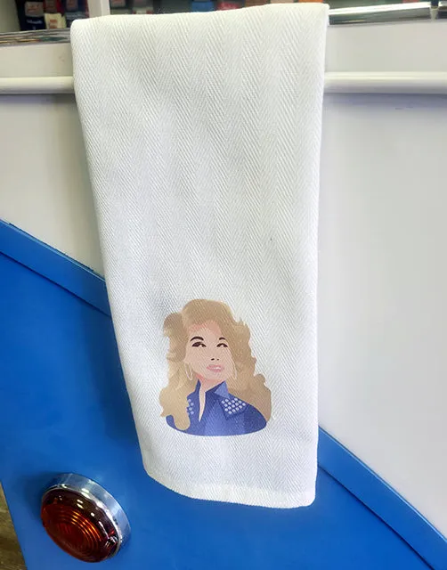 Dolly Parton Tea Towel