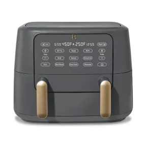 Drew Barrymore 19091 Beautiful 9 QT TriZone Air Fryer, Oyster Grey