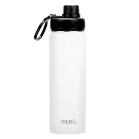 DRINCO® 22oz Stainless Steel Sport Water Bottle - Artic White -Stainless Steel Water Bottle