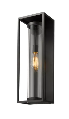 Dunbroch 1-Light Outdoor Wall Sconce in Black