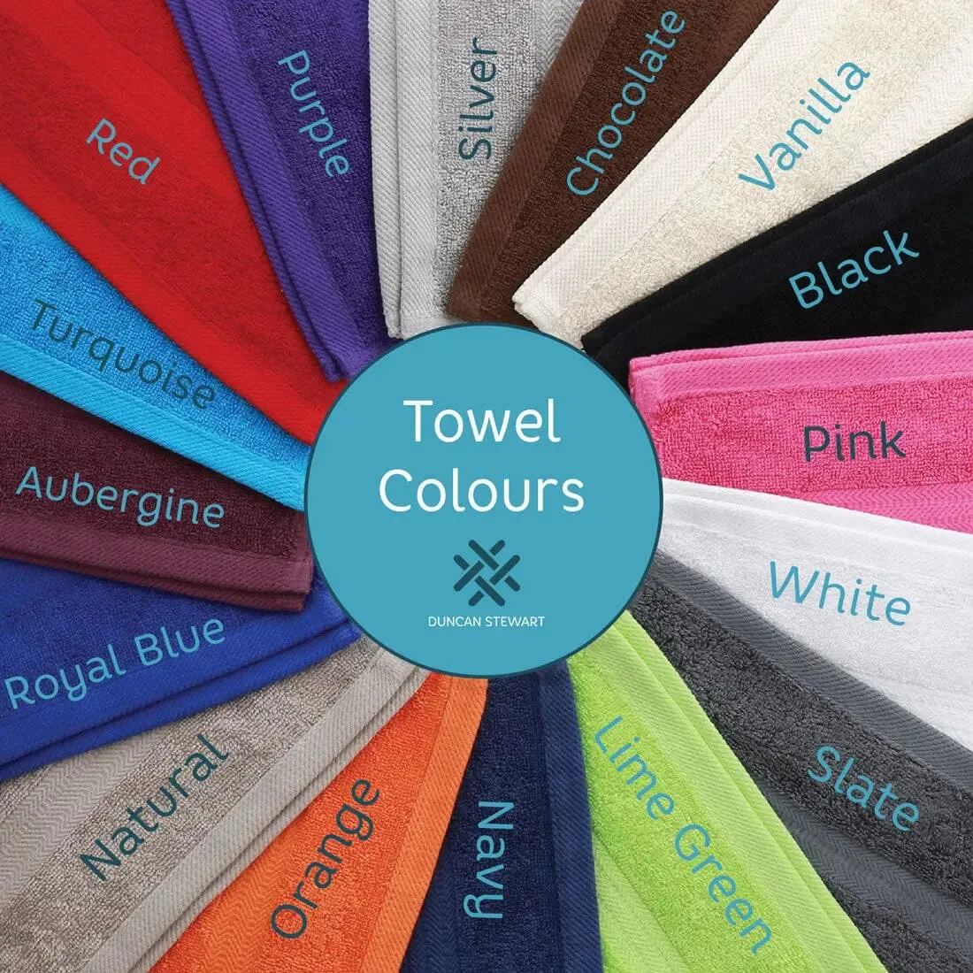 Duncan Stewart Egyptian Cotton 550gsm Bath Towel - Bundle Options of 5, 10, & 15