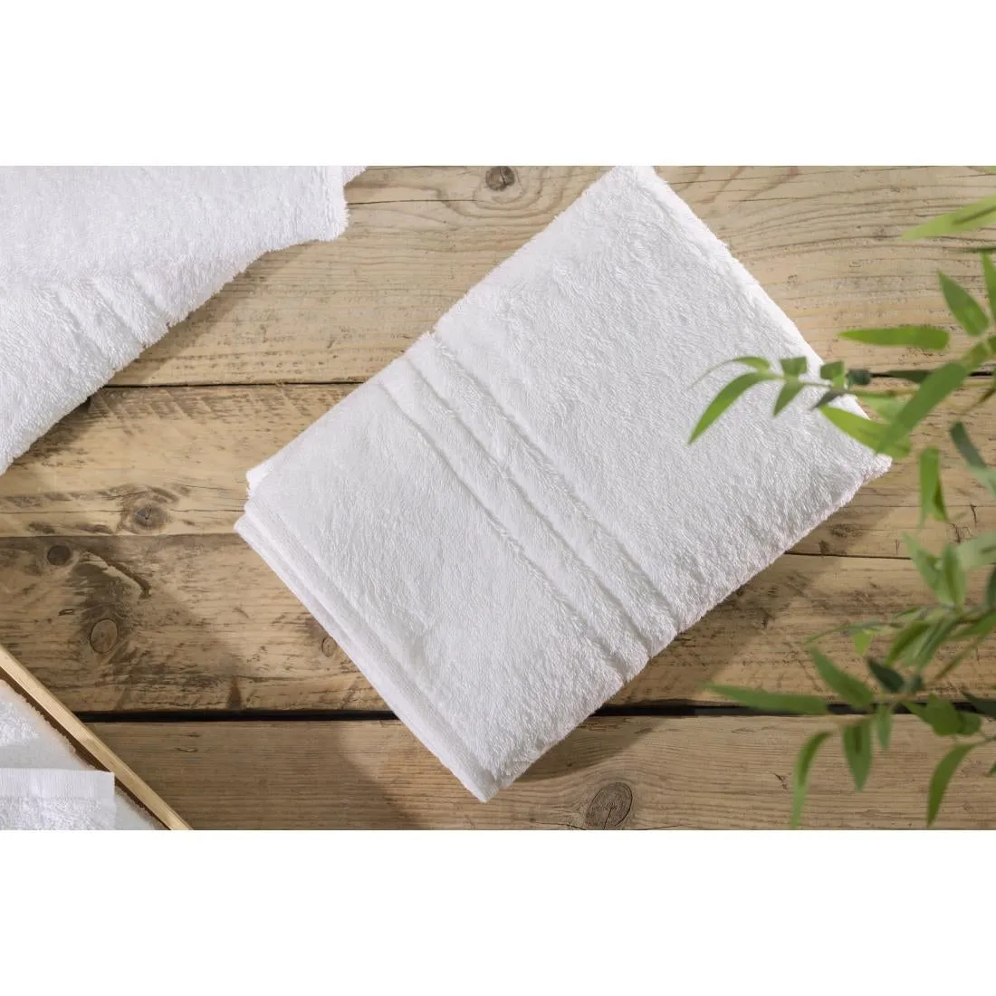 EcoKnit Hand Towel White, 600gsm - HR098