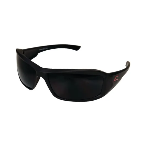 Edge XB136 Non-Polarized Safety Glasses, Unisex, Polycarbonate Lens, Full Frame, Nylon Frame, Matte Black Frame