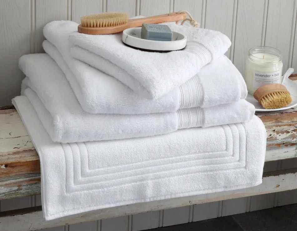 Egyptian Cotton Bath Towel Bundle - White