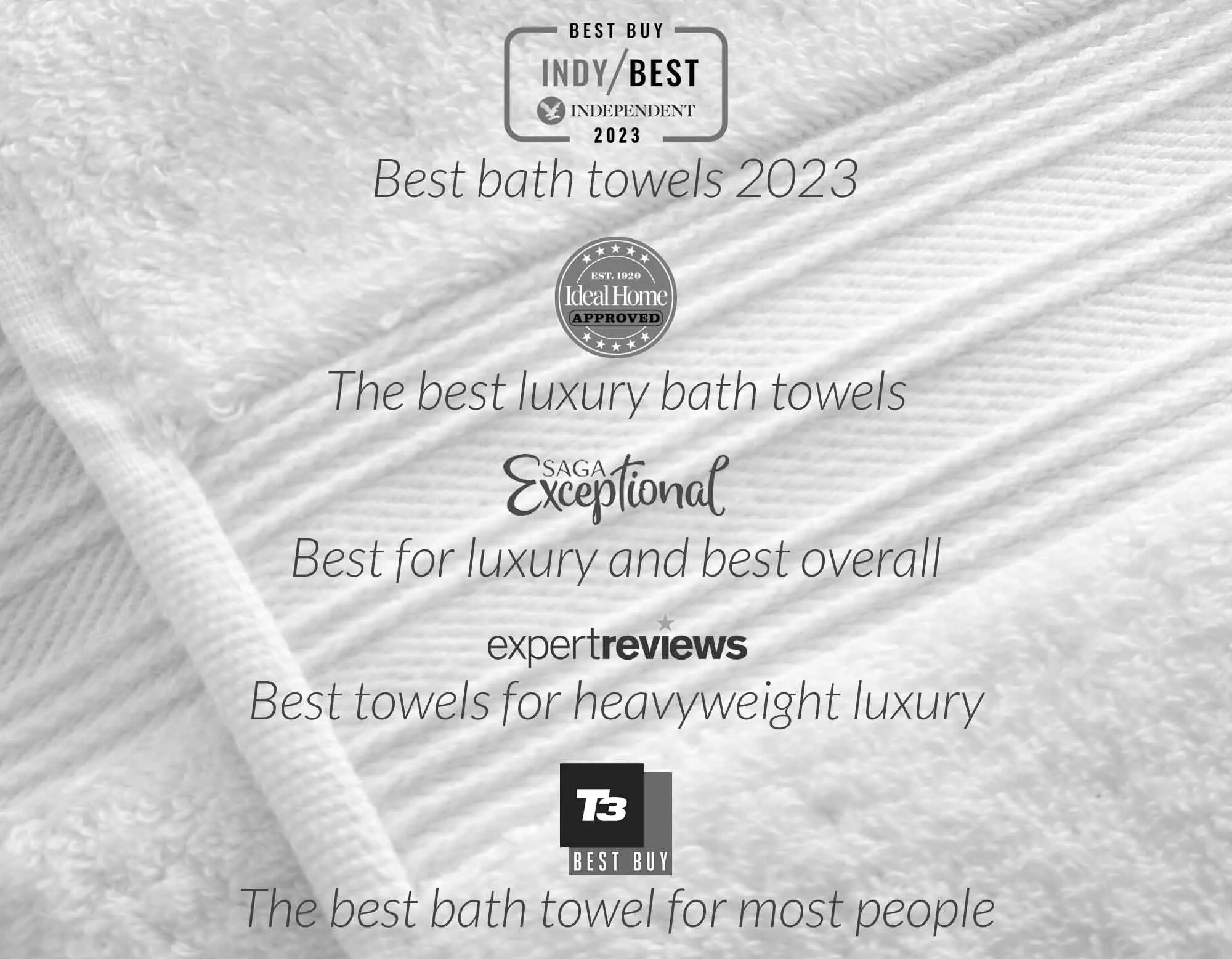 Egyptian Cotton Bath Towel Bundle - White