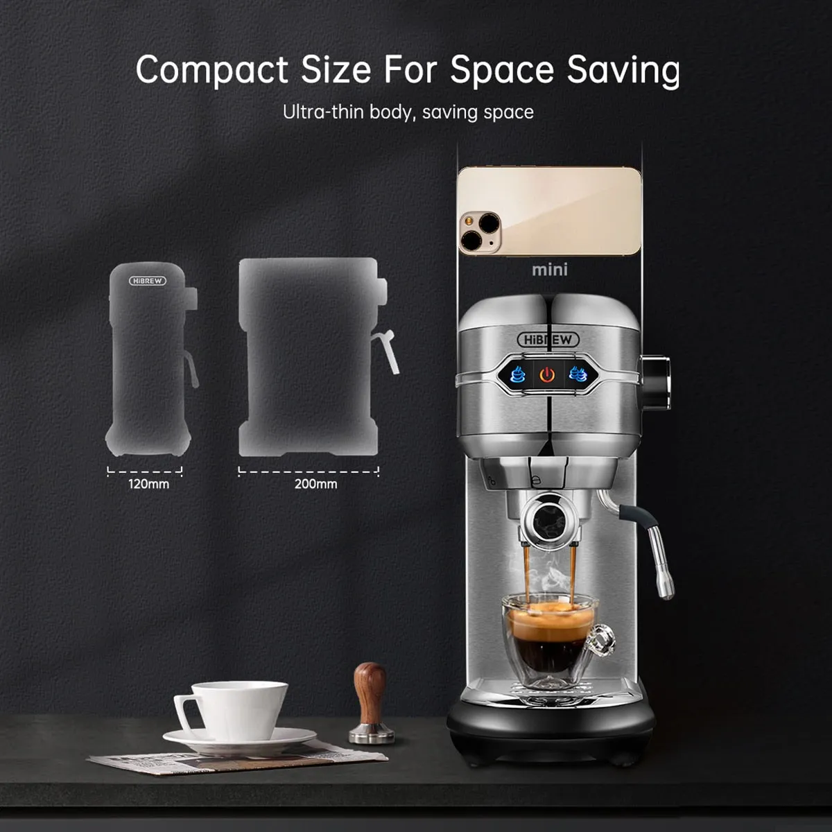 Espresso Coffee Maker Semi Automatic POD and Powder Espresso Machine