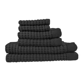 Faded Black Towel Set, Modern Style