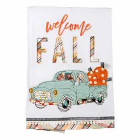 Fall Pumpkin Truck Towel