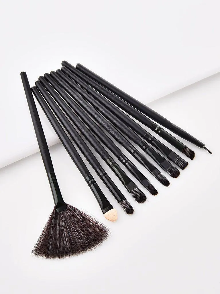 Fan Shaped Makeup Brush 10pcs