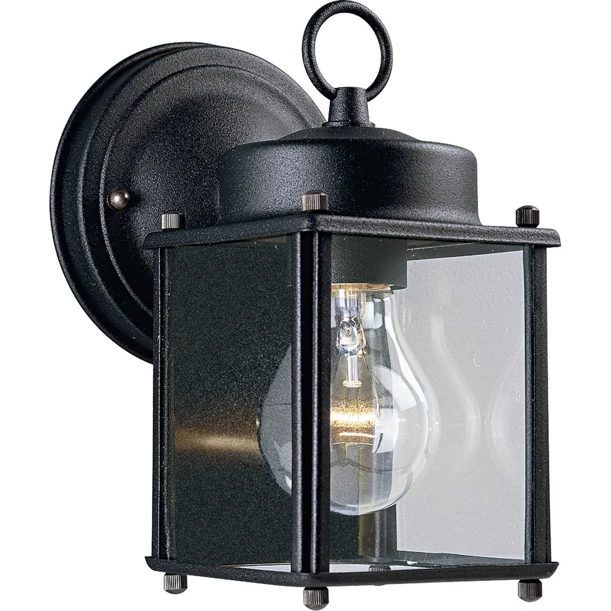 Flat Glass Lantern 1-Light Wall Lantern