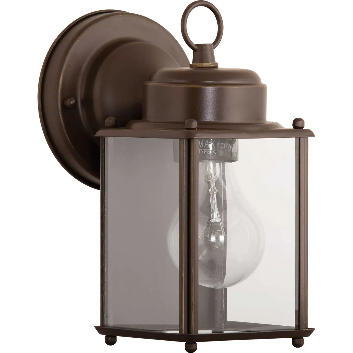 Flat Glass Lantern 1-Light Wall Lantern