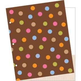 Folder 2 Pocket Dots Choco