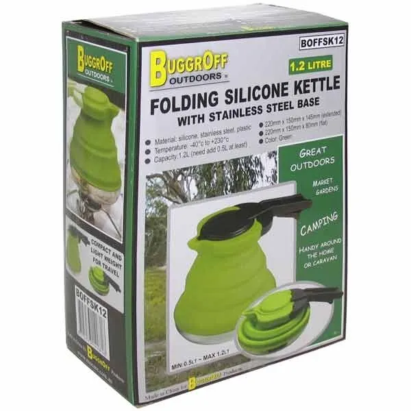 Folding Silicone Car Kettle For Coffee/Tea/Hot Soup Maker BUGGROFF