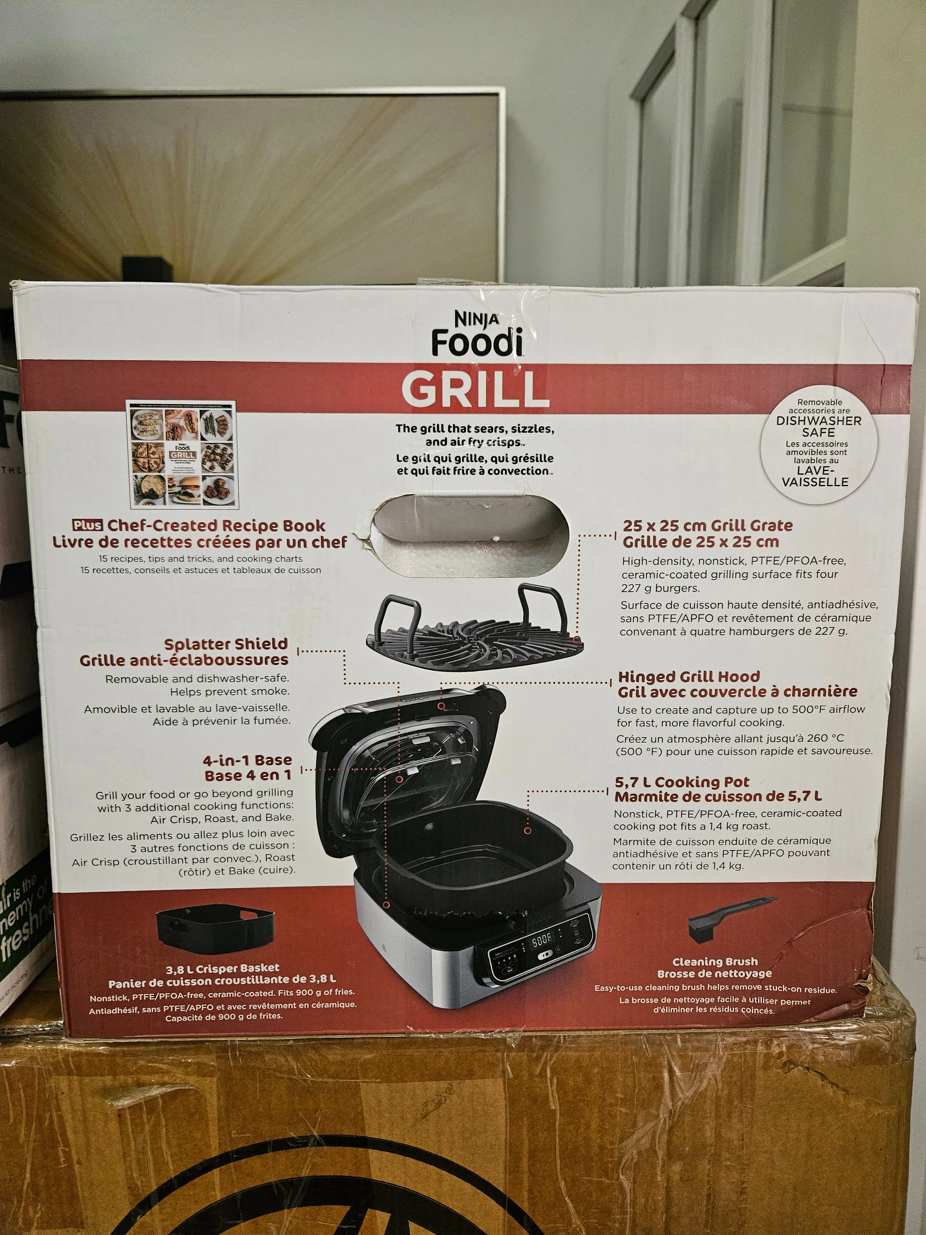 Foodi Grill 4 In 1 Indoor Grill & Air Fryer- Includes Recipe Book