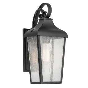 Forestdale 1-Light Outdoor Wall Mount in Textured Black