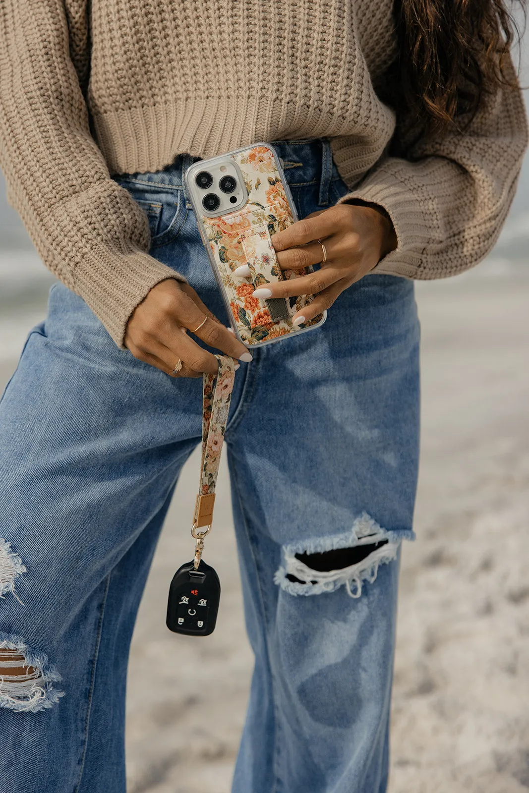 Foyer Floral Wrist Lanyard