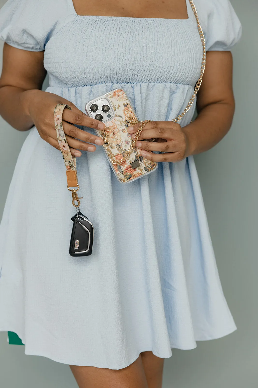 Foyer Floral Wrist Lanyard