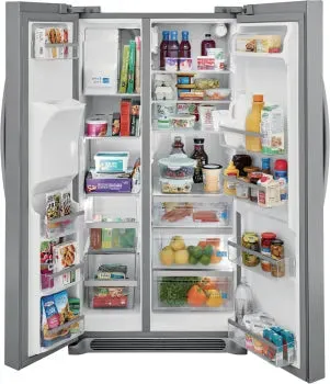 Frigidaire Gallery GRSS2652AF 25.6 Cu. Ft. 36" Standard Depth Side by Side Refrigerator in Stainless Steel