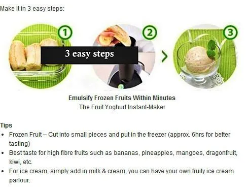 Fruit Yoghurt Instant-Maker