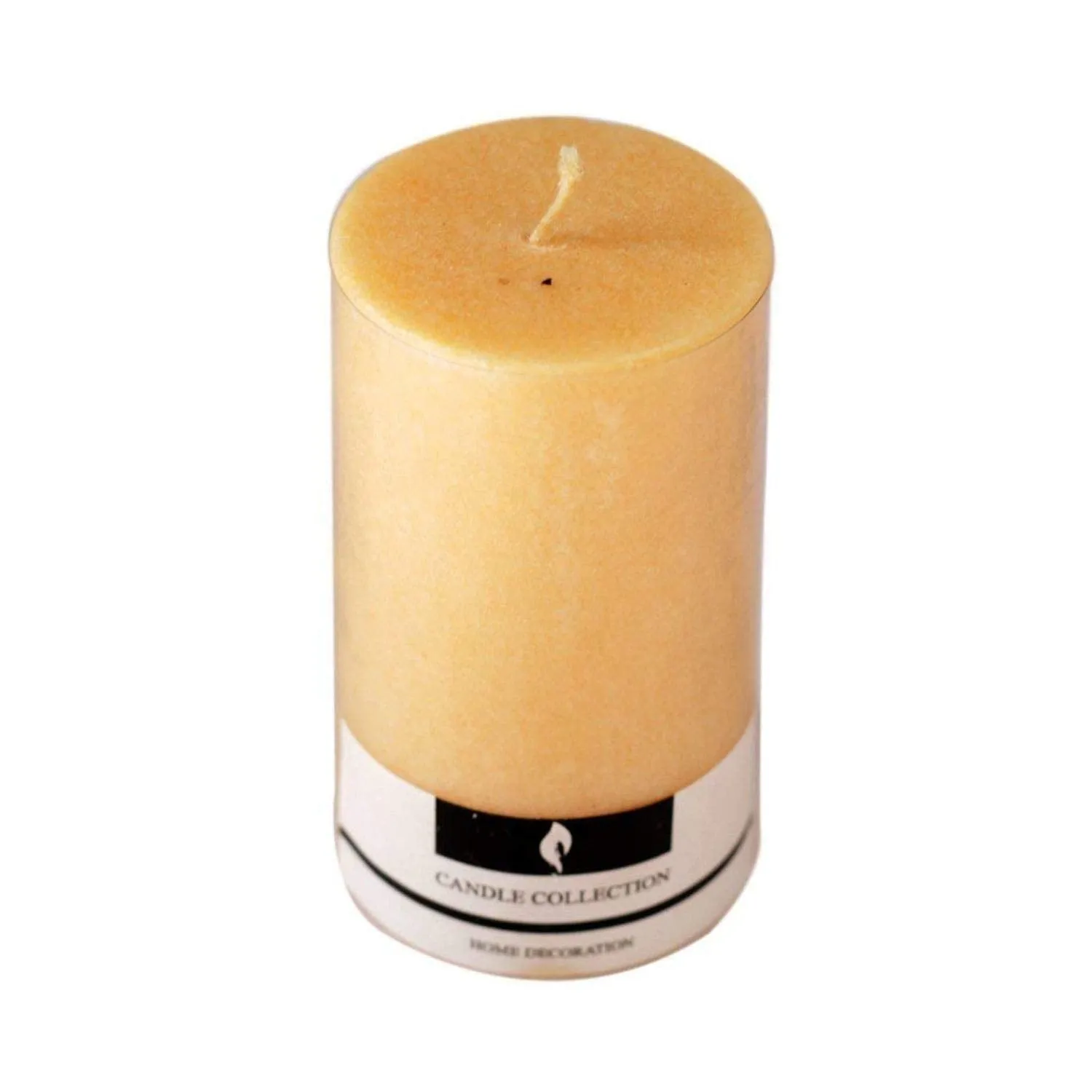 Gadgets Appliances Pure Wax Cinnamon Fragranced (Jasmine) Pillar Candles, Set fo 4 Scented Pillar Candles (Cream)