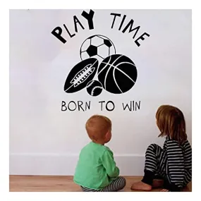 GADGETS WRAP Basketball Football Stickers Baseball Soccer Vinyl Wall Decal Children's Room Decoration Wall Decoration Decal Sticker