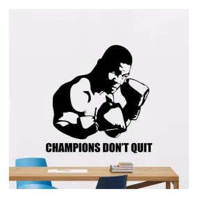 GADGETS WRAP Boxing Enthusiast Vinyls Wall Stickers Men's Gym Boxing Sports School Home Decoration Wall Decal Wall Decoration Decal Sticker