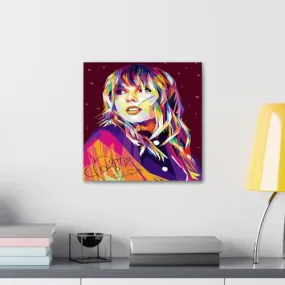 GADGETS WRAP Canvas Gallery Wrap Framed for Home Office Studio Living Room Decoration (10x10inch) - Taylor Swift