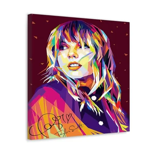 GADGETS WRAP Canvas Gallery Wrap Framed for Home Office Studio Living Room Decoration (10x10inch) - Taylor Swift