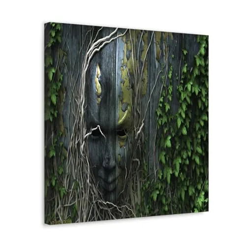 GADGETS WRAP Canvas Gallery Wrap Framed for Home Office Studio Living Room Decoration (10x10inch) - The Hidden Face