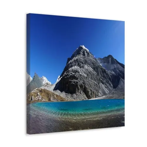 GADGETS WRAP Canvas Gallery Wrap Framed for Home Office Studio Living Room Decoration (10x10inch) - Tibet The Scenery