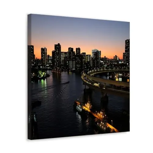 GADGETS WRAP Canvas Gallery Wrap Framed for Home Office Studio Living Room Decoration (10x10inch) - Twilight Zone