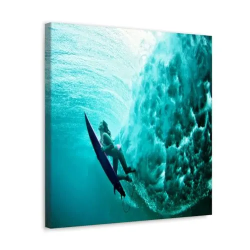 GADGETS WRAP Canvas Gallery Wrap Framed for Home Office Studio Living Room Decoration (10x10inch) - Underwater 7