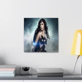 GADGETS WRAP Canvas Gallery Wrap Framed for Home Office Studio Living Room Decoration (10x10inch) - Wonder Woman