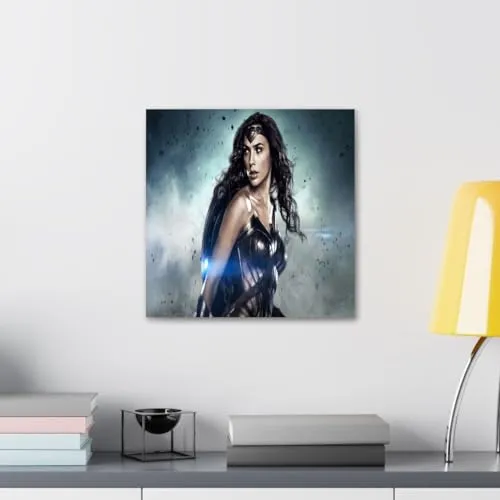 GADGETS WRAP Canvas Gallery Wrap Framed for Home Office Studio Living Room Decoration (10x10inch) - Wonder Woman