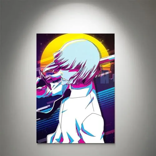 GADGETS WRAP Canvas Gallery Wrap Framed for Home Office Studio Living Room Decoration (11x14inch) - Shinji Hirako Vaporwave