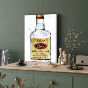 GADGETS WRAP Canvas Gallery Wrap Framed for Home Office Studio Living Room Decoration (11x17inch) - Tito's Handmade Vodka