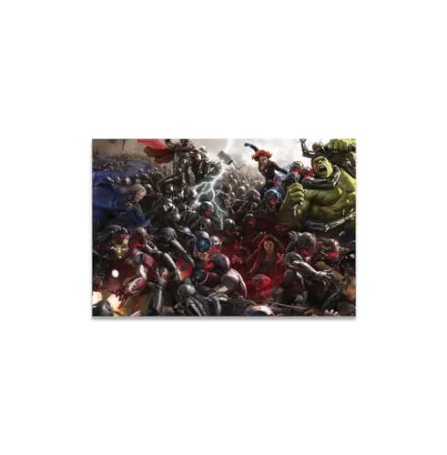 GADGETS WRAP Canvas Gallery Wrap Framed for Home Office Studio Living Room Decoration (11x9inch) - Avengers End Game War