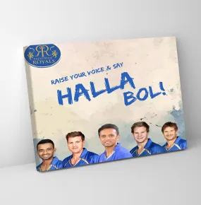 GADGETS WRAP Canvas Gallery Wrap Framed for Home Office Studio Living Room Decoration (11x9inch) - Halla Bol Rajasthan Royals Poster #3