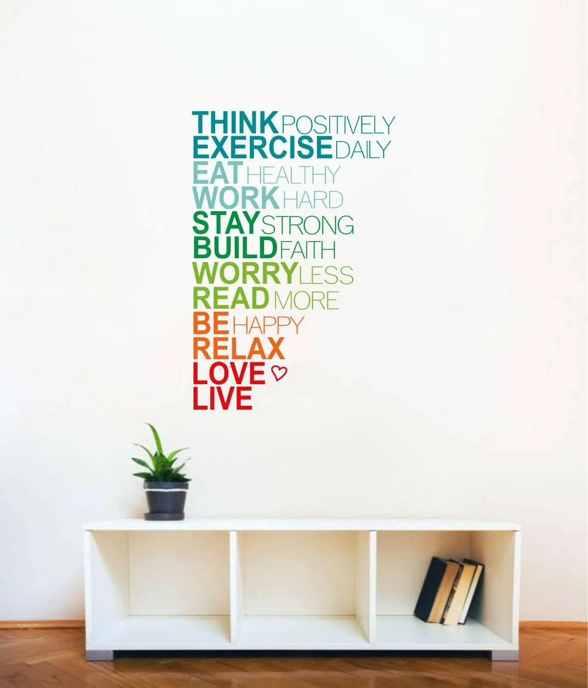 GADGETS WRAP ' Motivational Quotes- Be Positive ' Wall Stickers