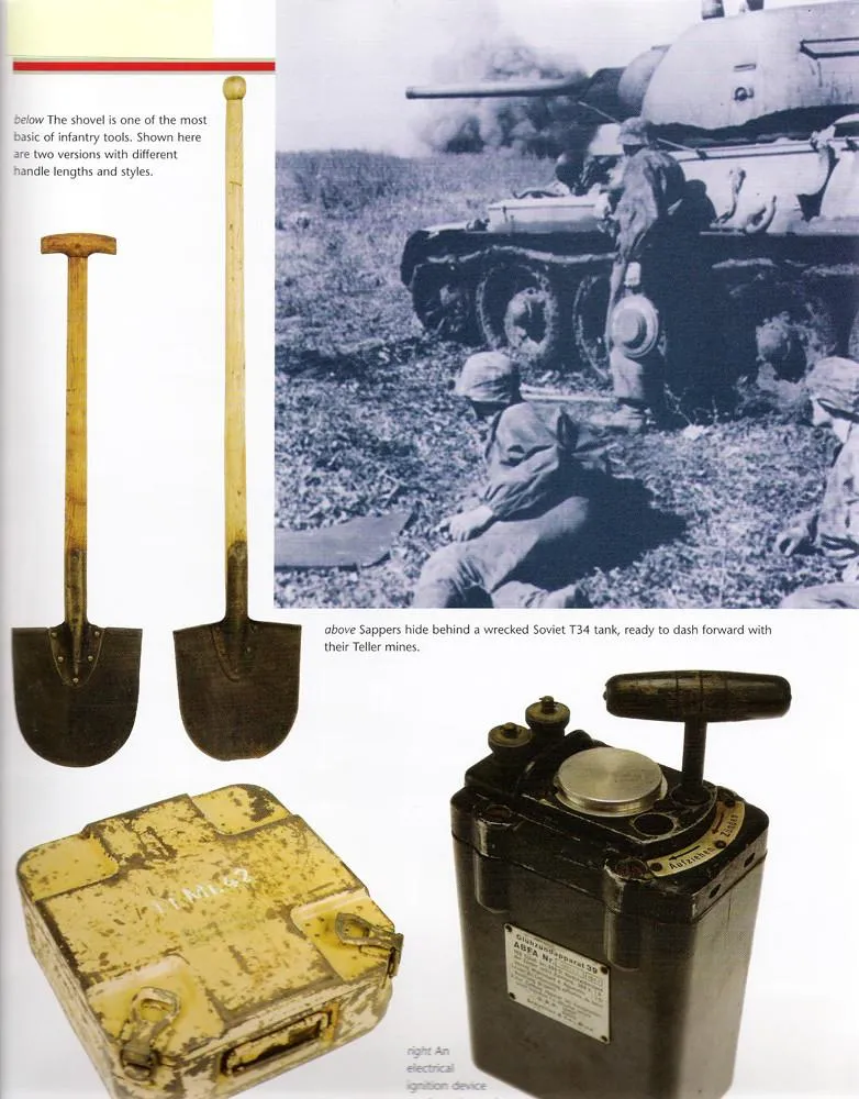 German WW2 type Wehrmacht Full Size Entrenching Shovel: Round Nose